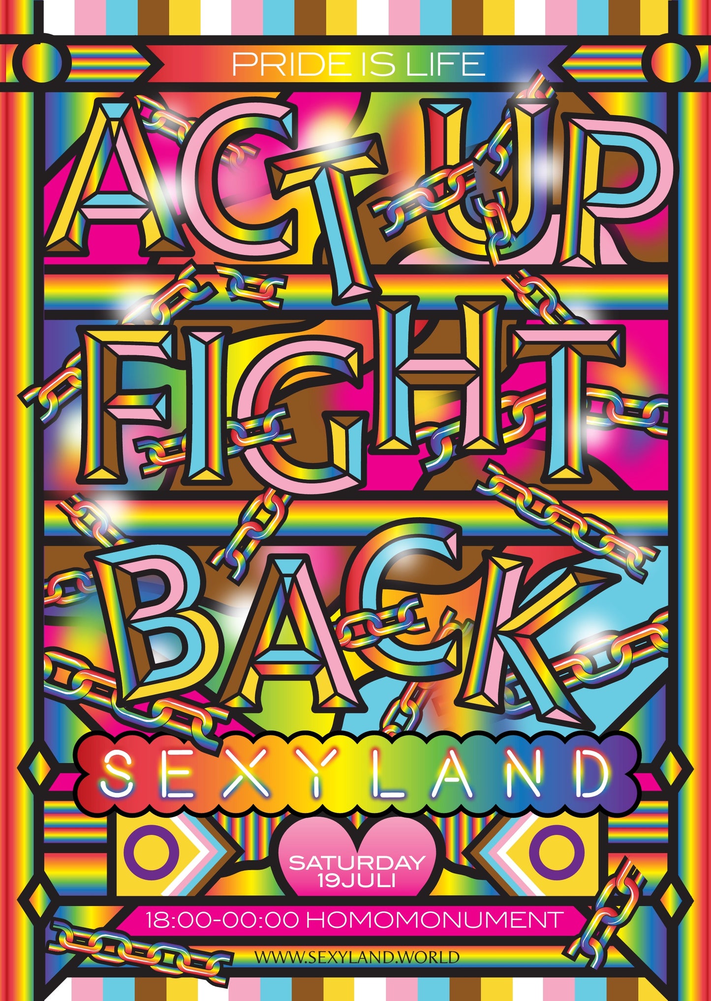 Poster "ACT UP FIGHT BACK"