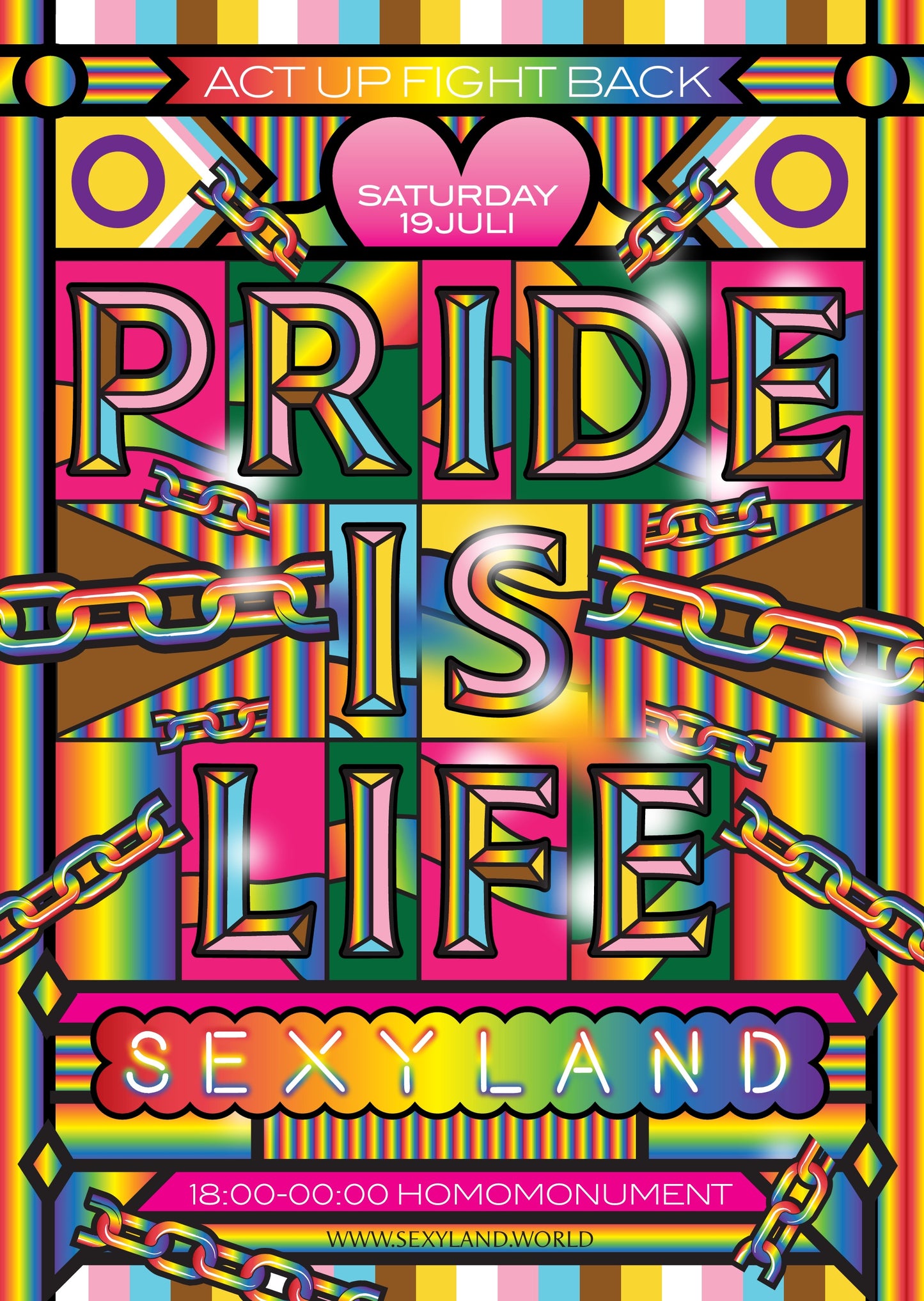 Poster "PRIDE IS LIFE" 2025