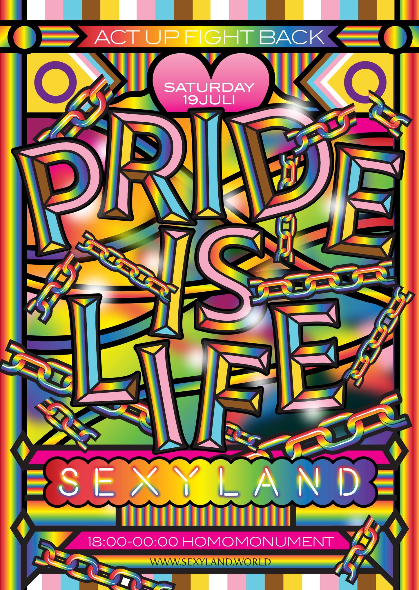 Poster "PRIDE IS LIFE" 2025